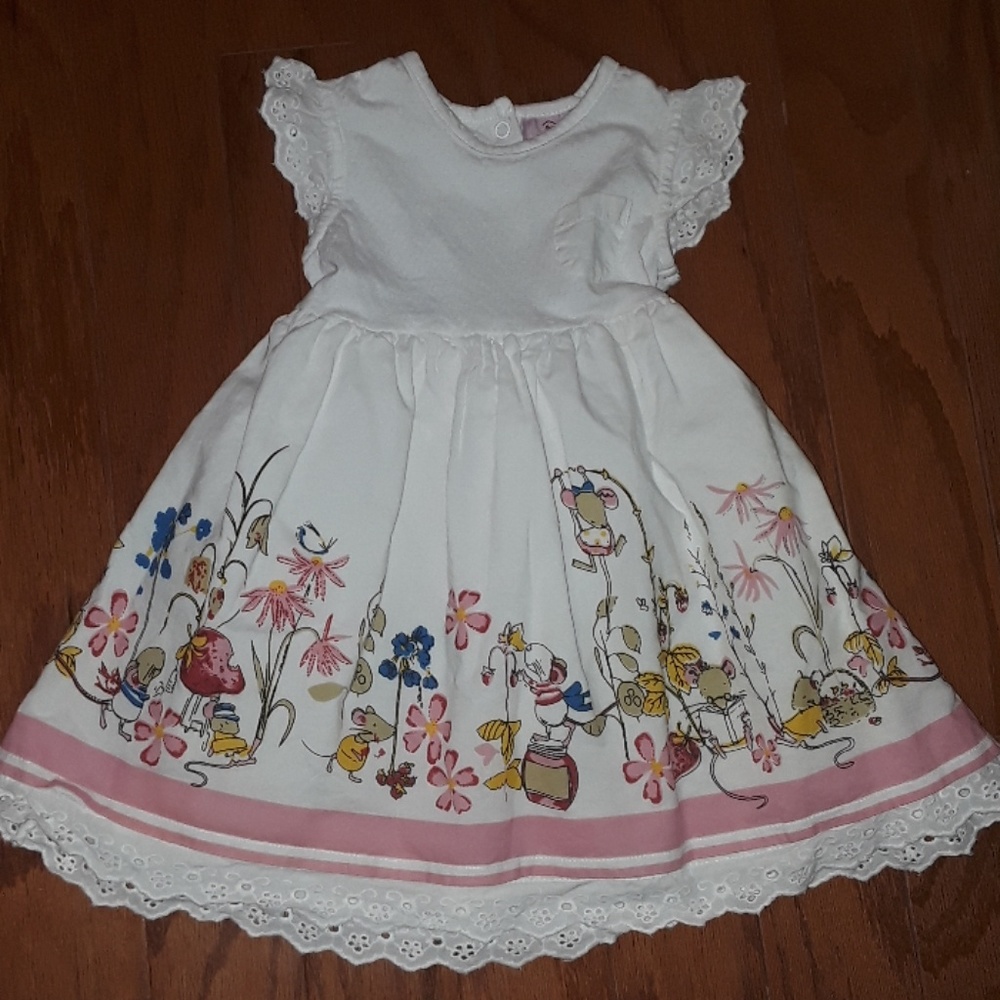 Cutey Couture mice dress sz 18-24m